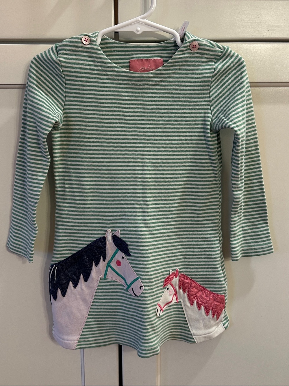 Joules Kaye Appliqué (Horse Print) Dress